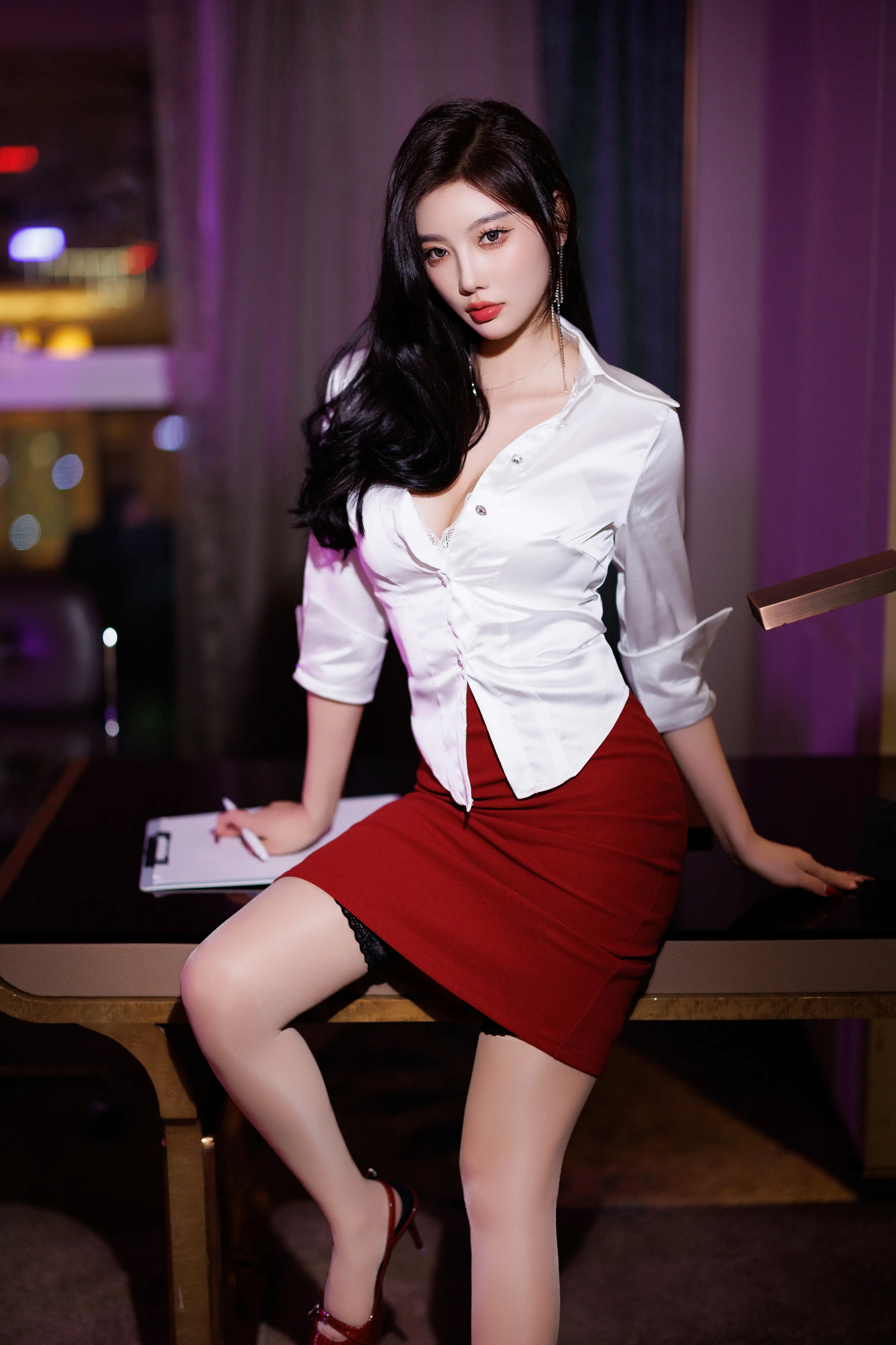 杨晨晨_NO.034_内购无水印_9565_红色短裙_ - M940.COM -第11张